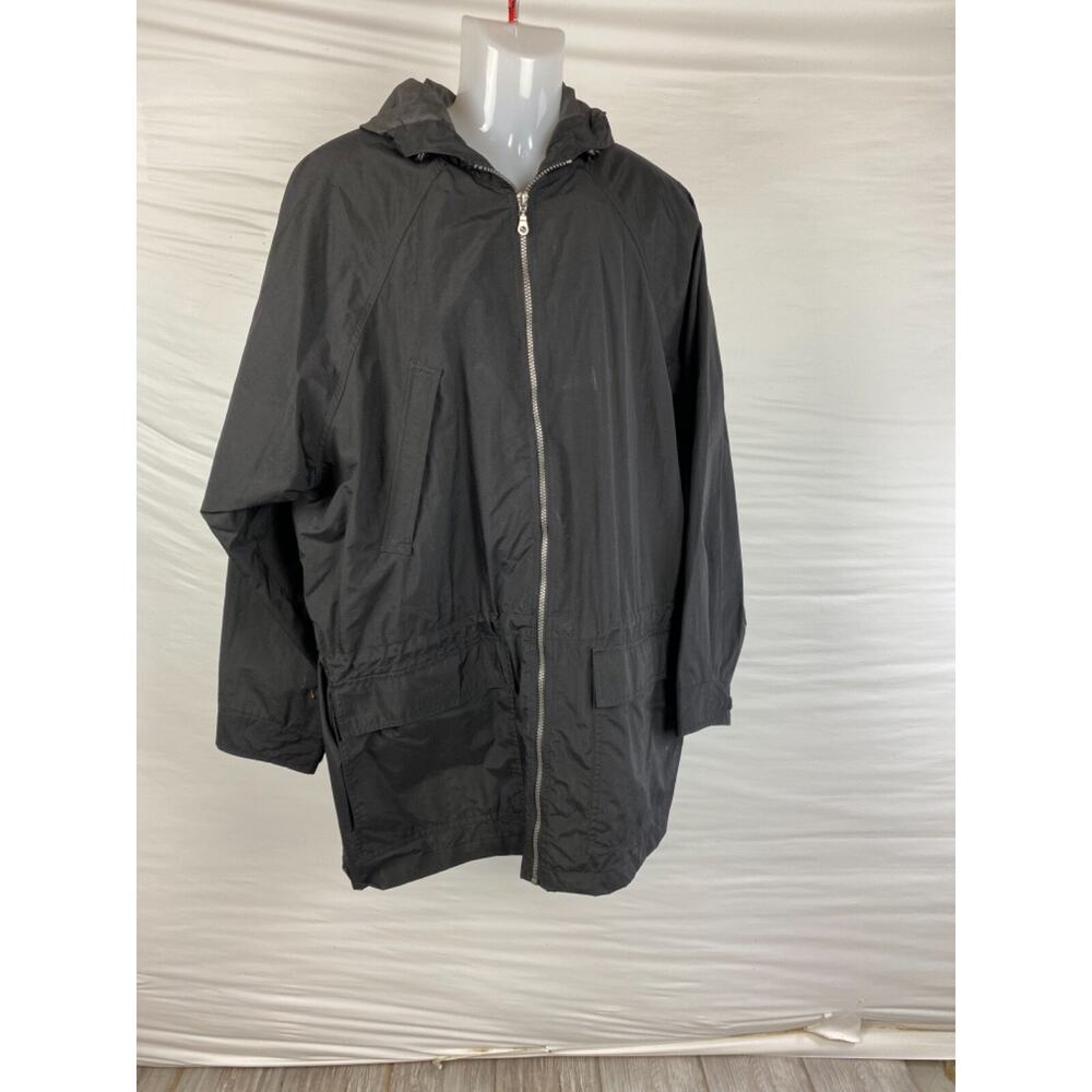 Shed Rain Pouchables Men's Photographer Jacket Black Size L Hoodie Nylon VTG